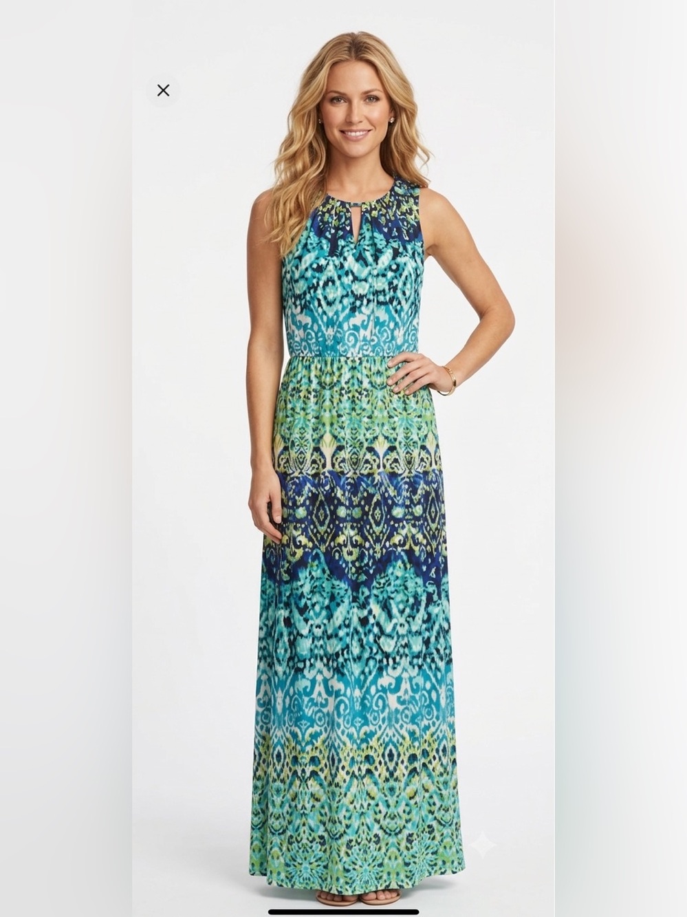 db Established 1962 Sleeveless Geometric Print Maxi Dress Size 6